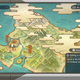 An image of Pokémon Legends: Arceus' map, showing distinct region outlines.